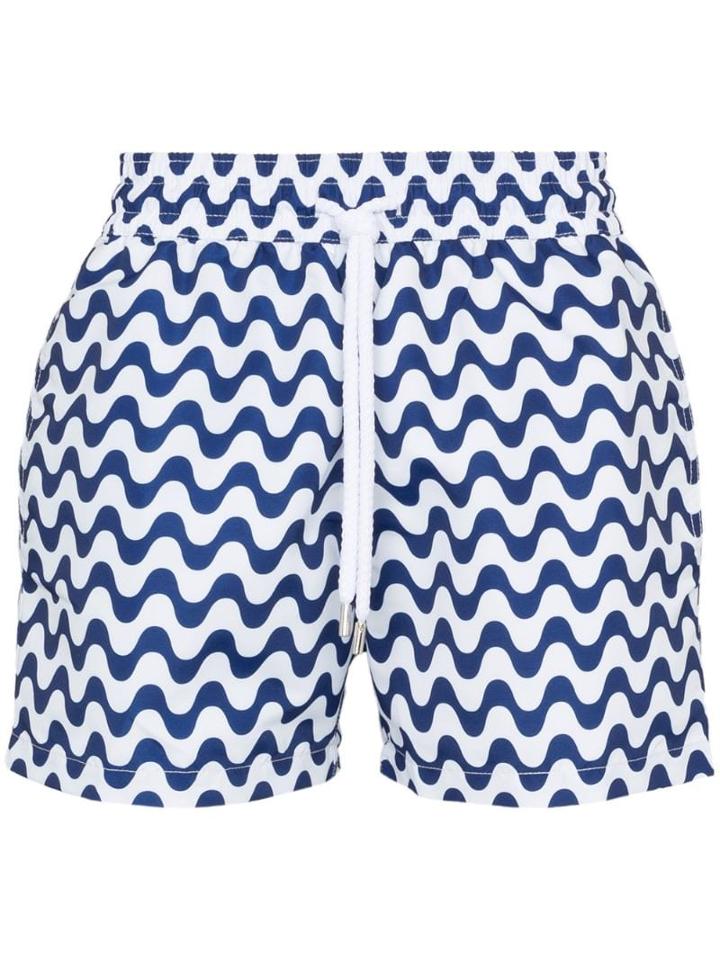 Frescobol Carioca Copacabana Printed Swim Shorts - Blue