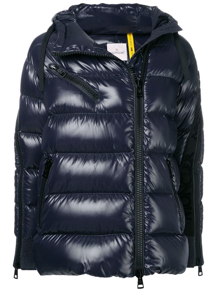 Moncler Off-centre Zipped Jacket - Blue