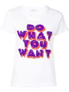 P.a.r.o.s.h. Do What You Want Sequin T-shirt - White