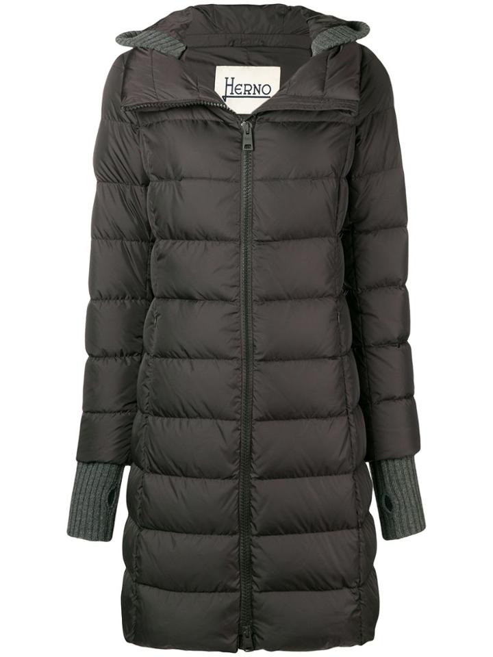 Herno Glove Insert Padded Jacket - Brown