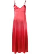 Forte Forte - Long Slip Dress - Women - Viscose - Ii, Red, Viscose