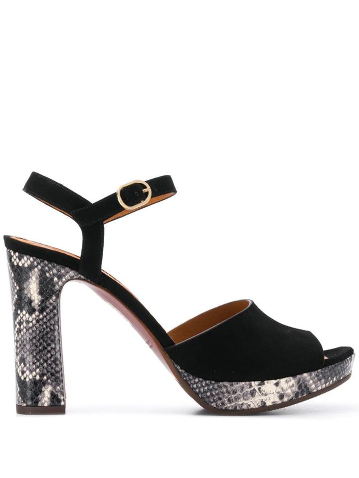 Chie Mihara Casette Sandals - Black