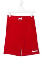 Diadora Junior Drawstring Shorts - Red