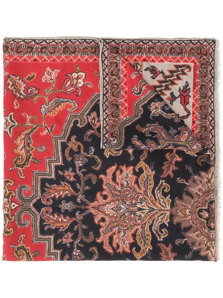 Etro Patterned Scarf - Red