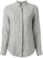 Osklen Striped Shirt, Size: G, White, Linen/flax