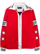 Diesel Coated Patch Windbreaker - Red
