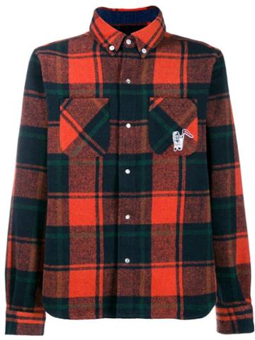 Billionaire Boys Club Casual Plaid Shirt - Orange