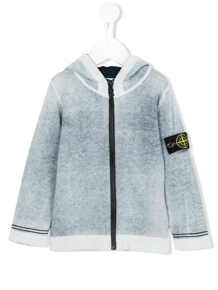 Stone Island Kids - Zip-up Sweatshirt - Kids - Cotton - 6 Yrs, Boy's, Blue