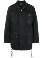 Philipp Plein Multi-pocket Denim Jacket - Black