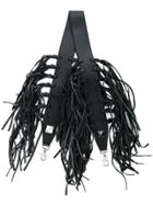 Salar Fringe Detail Shoulder Strap - Black