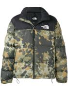 The North Face Logo Feather Down Jacket - Green