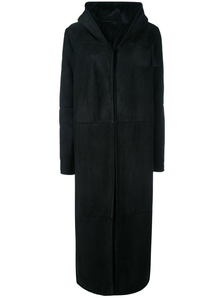 Liska - Long Coat - Women - Lamb Fur/lamb Skin - M, Black, Lamb Fur/lamb Skin