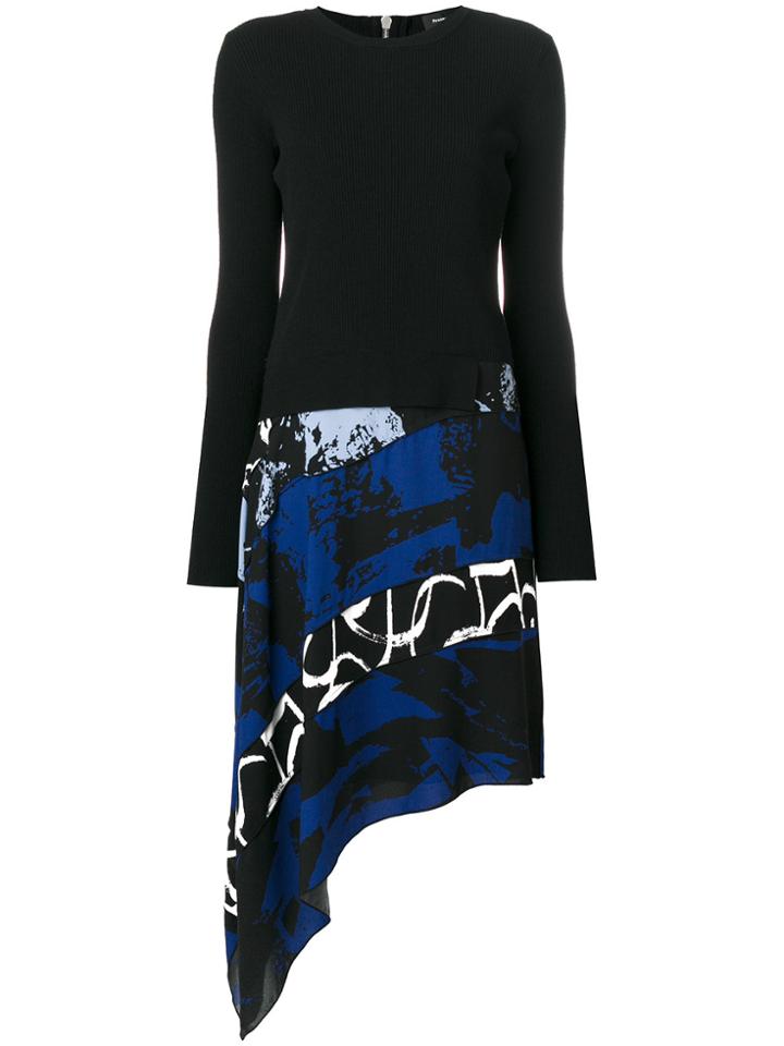 Proenza Schouler Asymmetric Panel Dress - Black