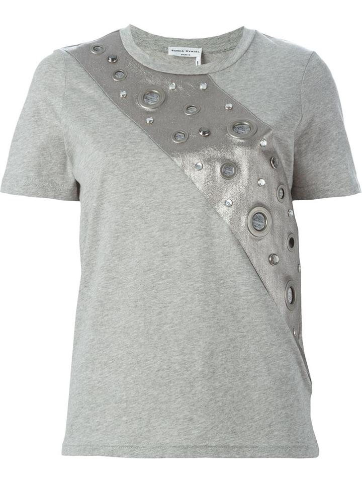 Sonia Rykiel Metallic Panel T-shirt