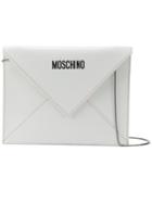 Moschino I Love You Envelope Clutch - White