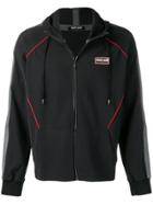 Roberto Cavalli Contrast Piped Trim Jacket - Black