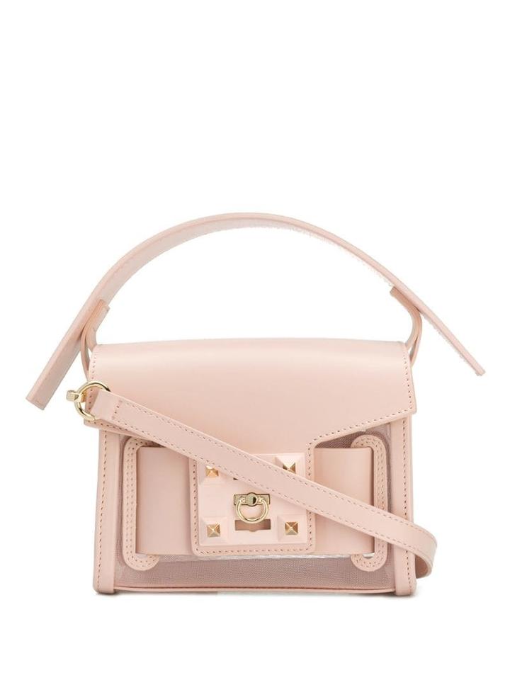 Salar Gaia Mesh Shoulder Bag - Pink