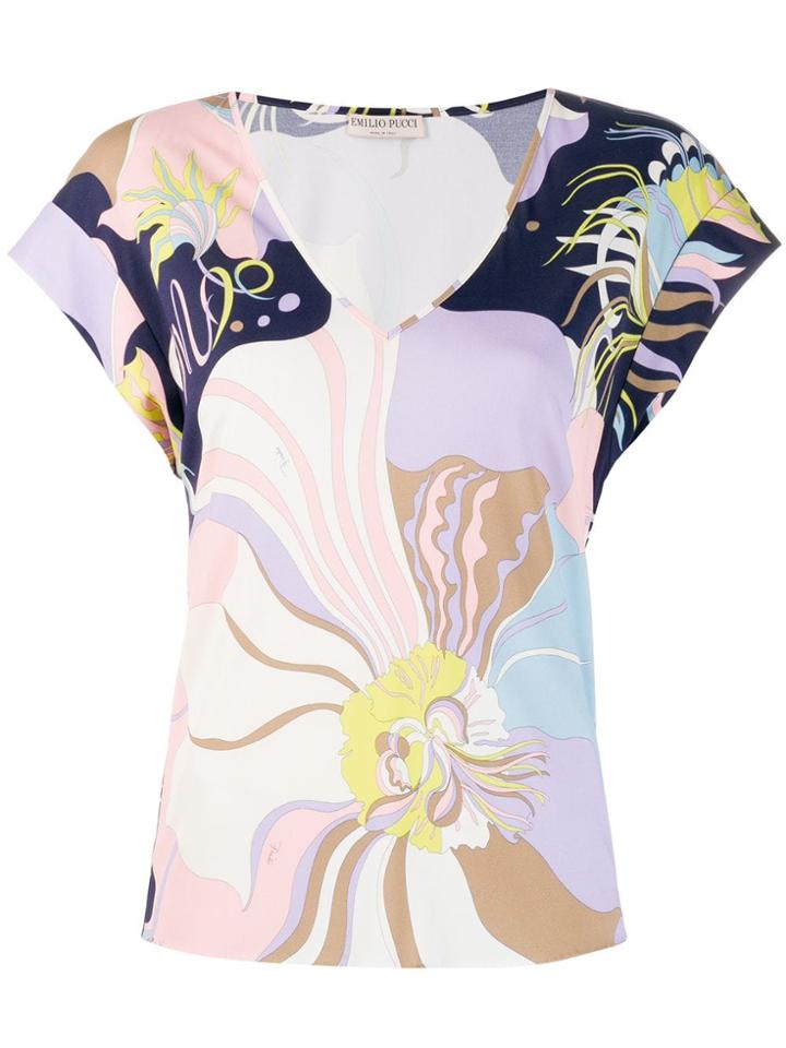 Emilio Pucci Mirabilis Print Top - Purple