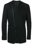 Issey Miyake Asymmetric Zip Front Jacket - Black