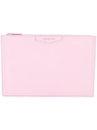 Givenchy Envelope Clutch, Women's, Pink/purple, Leather