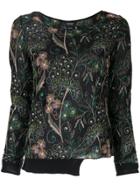 Giambattista Valli Floral Embroidered Sweatshirt - Black