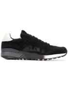White Premiata Low Top Printed Sneakers - Black