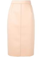Nº21 High-waist Fitted Skirt - Neutrals