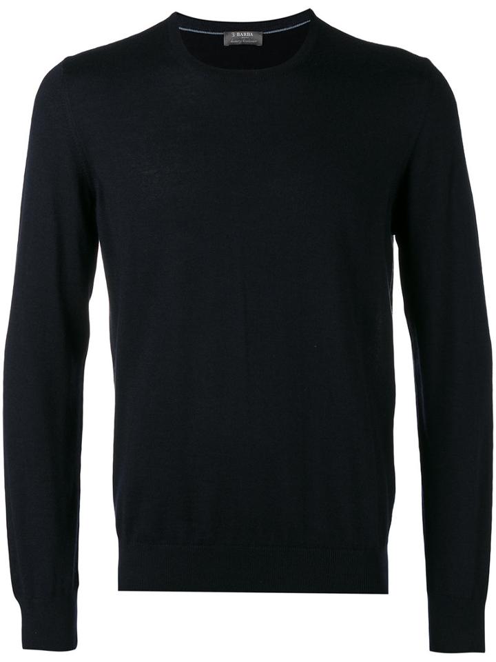Barba - Sweater - Men - Silk/cashmere - 54, Blue, Silk/cashmere
