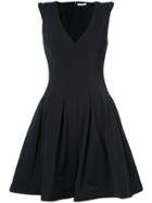 Halston Heritage Flared Skirt Dress - Black