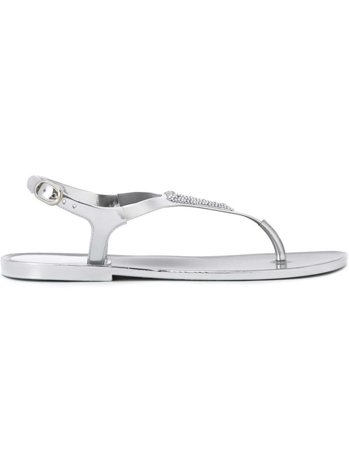 Stuart Weitzman 'trifecta' Embellished Sandals