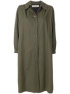 Yves Saint Laurent Vintage Gabardine Coat - Green