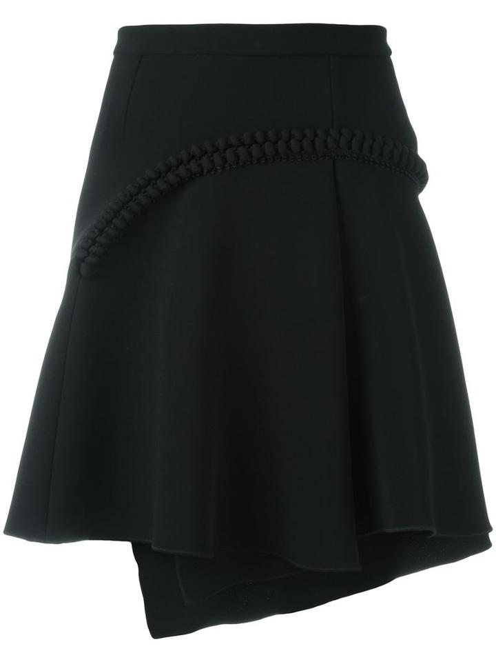 Carven Asymmetric Skirt, Women's, Size: 36, Black, Polyester/acetate/viscose