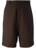 Ami Alexandre Mattiussi - Large Bermuda Shorts - Men - Virgin Wool - 38, Brown, Virgin Wool