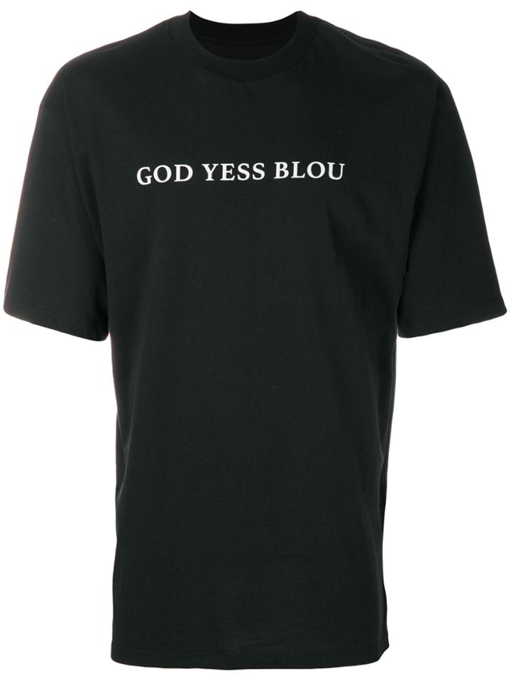 Paura Side Stripe T-shirt - Black