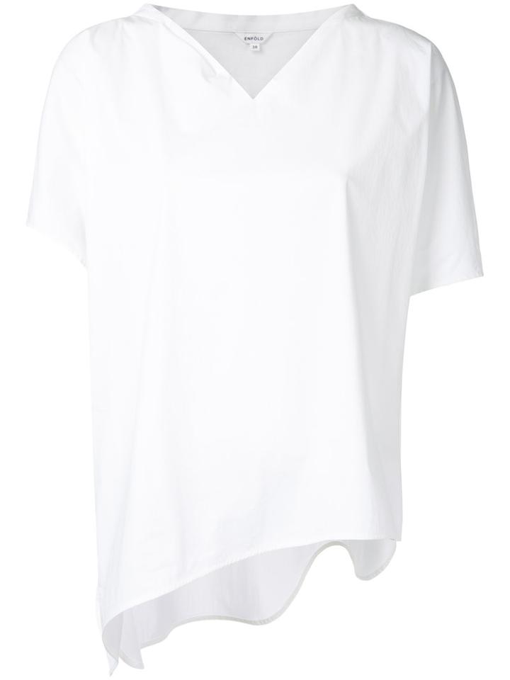 Enföld - Asymmetric Top - Women - Cotton - 38, White, Cotton