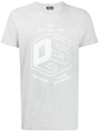 Diesel Tactile Print T-shirt - Grey