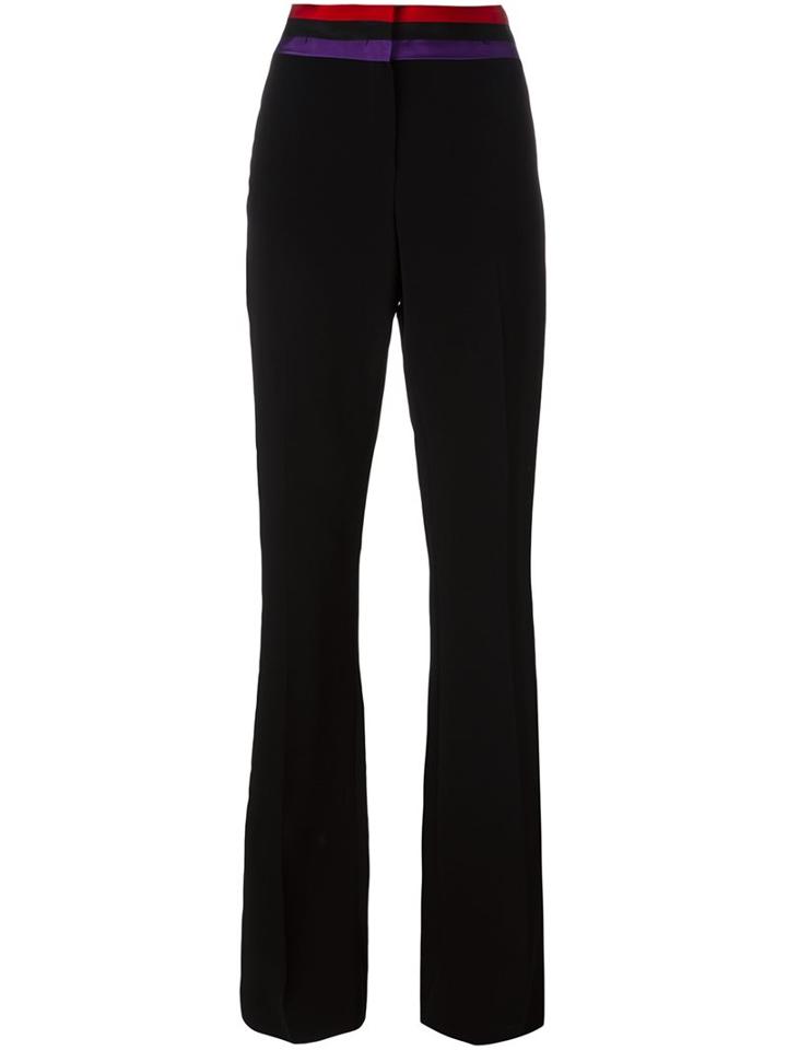 Capucci Flared Trousers, Women's, Size: 42, Black, Viscose/spandex/elastane/polyester