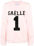 Gaelle Bonheur Logo Patch Sweatshirt - Pink