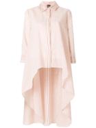 Lorena Antoniazzi Oversized Stripe Asymmetric Shirt - Red