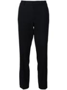 Ralph Lauren Black Cropped Trousers, Women's, Size: 6, Spandex/elastane/wool