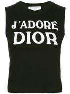 Christian Dior Vintage Christian Dior Sleeveless Shirt Tops - Black