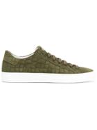 Hide & Jack Crocodile Embossed Essence Sneakers - Green