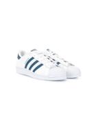 Adidas Kids Teen Superstar J Sneakers - White