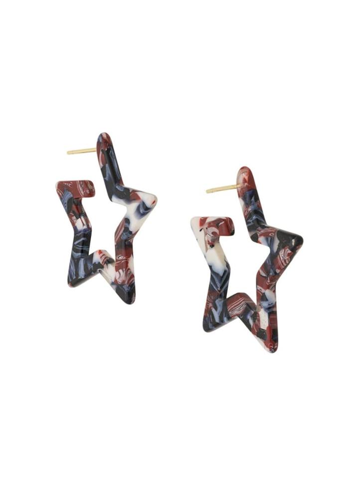 Eshvi Star Earrings - Blue