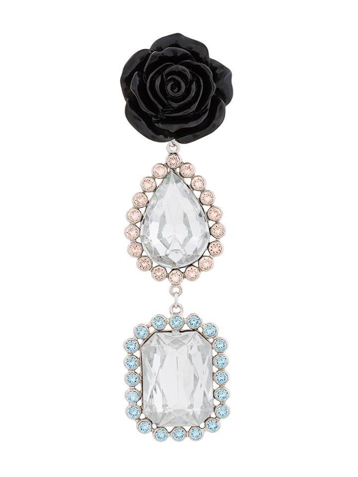 G.v.g.v. Rose Drop Teardrop Earrings - Multicolour