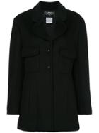 Chanel Vintage Single-breasted Coat - Black