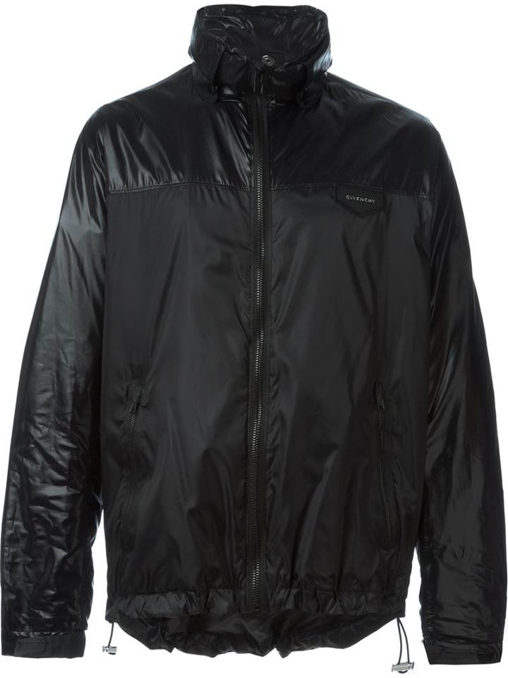 Givenchy Two-tone Padded Jacket, Men's, Size: Medium, Black, Polyamide/polyester/calf Leather