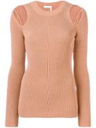 See By Chloé Cold Shoulder Jumper - Brown