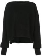 Re/done Ribbed Trapeze Sweater - Black