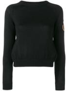 Saint Laurent Sl Badge Sweater - Black